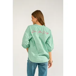 Nuseanne shirt N�mph, absinthe green