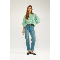 Nuseanne shirt N�mph, absinthe green