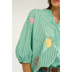 Nuseanne shirt N�mph, absinthe green