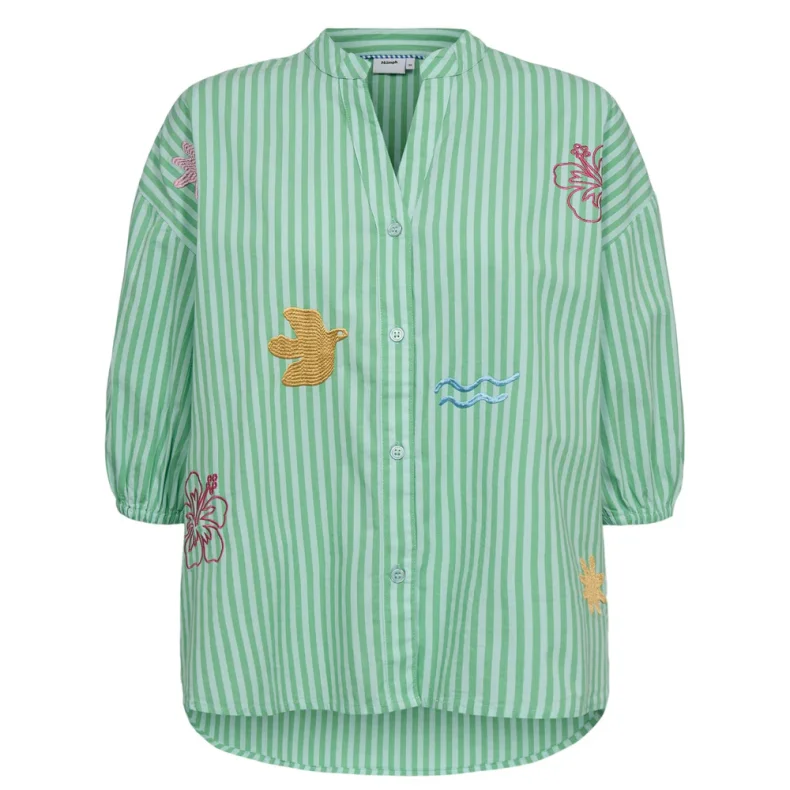 Nuseanne shirt N�mph, absinthe green