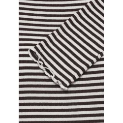 Cella ls long sleeve t-shirt ICHI, chocolate tort/cloud dancer