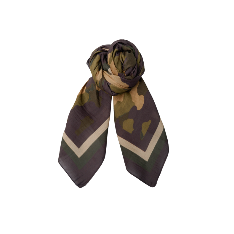 Bcgia mini scarf Black Colour, camouflage