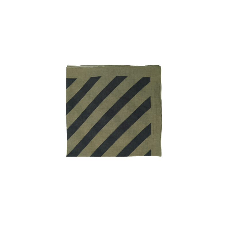 Bcasda mini scarf Black Colour, army stripe
