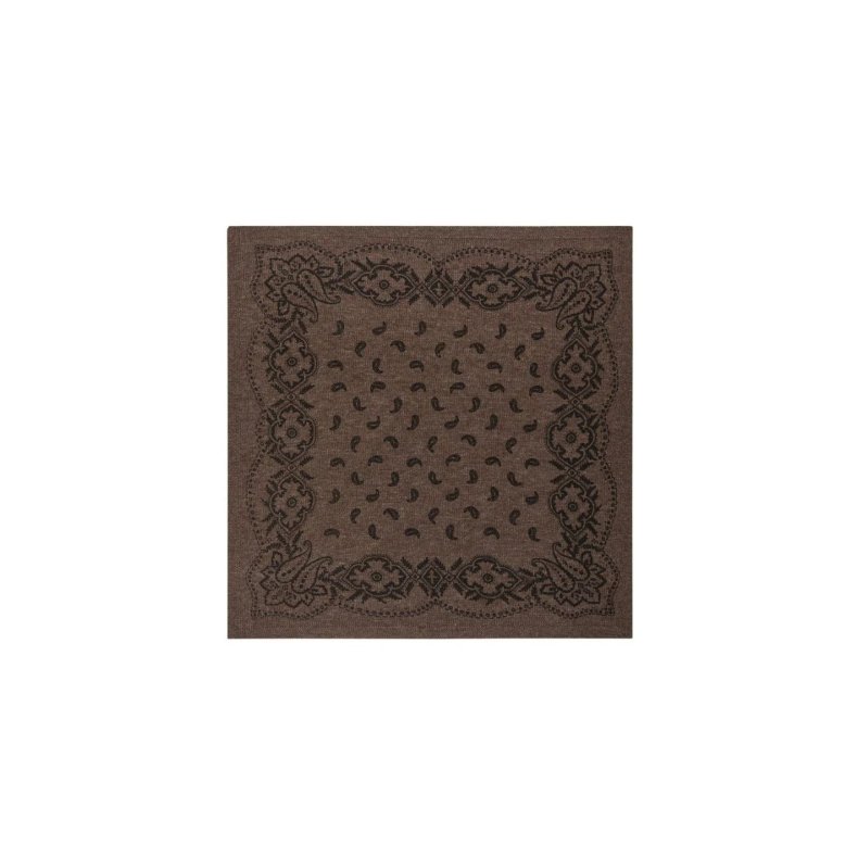 Lolana paisley knit scarf Neo Noir, brown