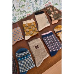 Bcsherry sock Black Colour, camel
