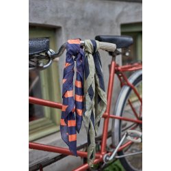 Bcasda mini scarf Black Colour, army stripe
