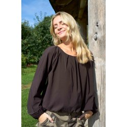 Bcdavina balloon blouse Black Colour, coffee