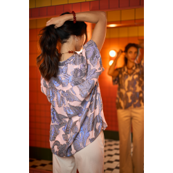 Kenzie ss blouse Black Colour, blue