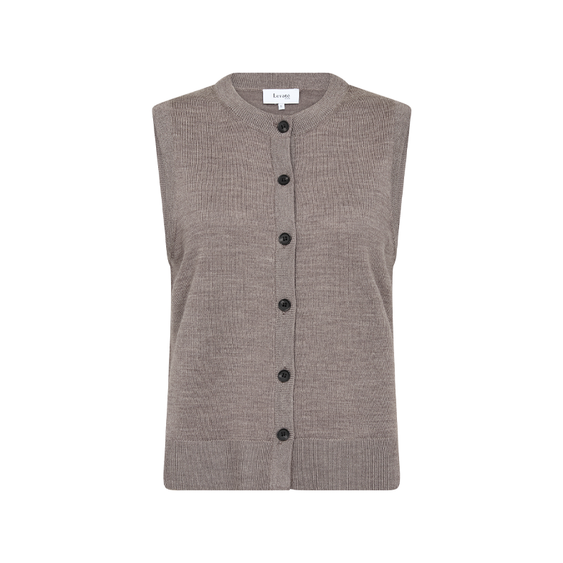 Ismaila 11 waistcoat Levet Room, walnut 