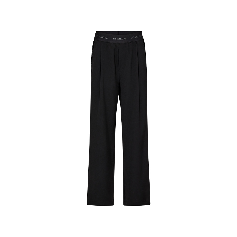 Amina logo shimmer pant Co'Couture, black