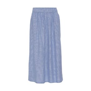 Helsinki ankle skirt Frau, medium blue stripe