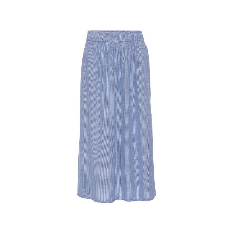 Helsinki ankle skirt Frau, medium blue stripe