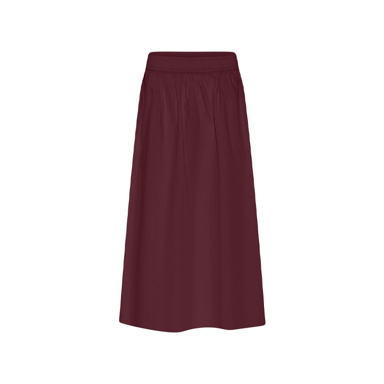 Helsinki ankle skirt Frau, red mahogany