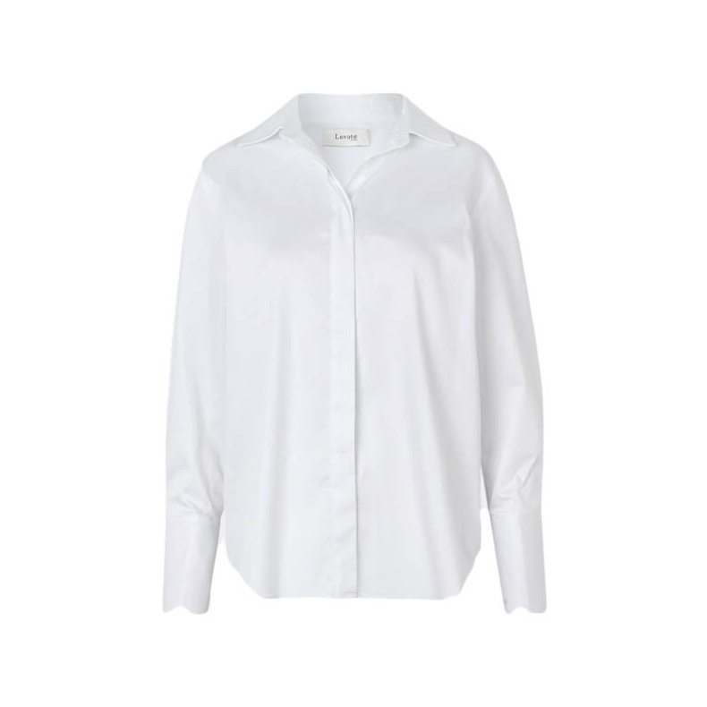 Isla solid 7 shirt Levet Room, white