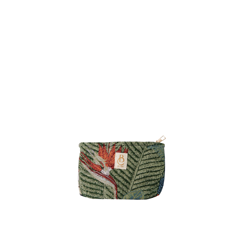 Nyla purse Black Colour, flower forest