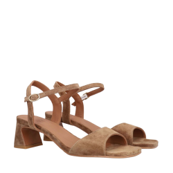 Heeled sandals Billi Bi, cuoio babysilk suede