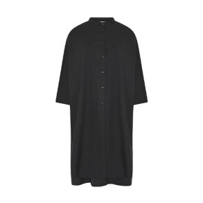 Seoul 2/4 long elegant shirt Frau, black