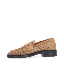 Billibi loafers, Cuoio babysilk suede 