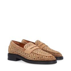 Billibi loafers, Cuoio babysilk suede 