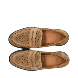 Billibi loafers, Cuoio babysilk suede 