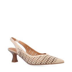 Billibi sling back,Chameau babysilk suede