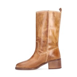 Camel brush calf Billibi boots, camel