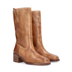 Camel brush calf Billibi boots, camel