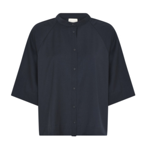 Abu Dhabi 3/4 short wool shirt Frau, dark navy