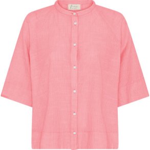 Abu dhabi short shirt frau, hot coral stripe