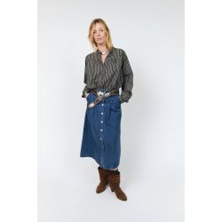 Lennon ll midi skirt Lollys Laundry, dark blue
