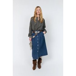 Lennon ll midi skirt Lollys Laundry, dark blue