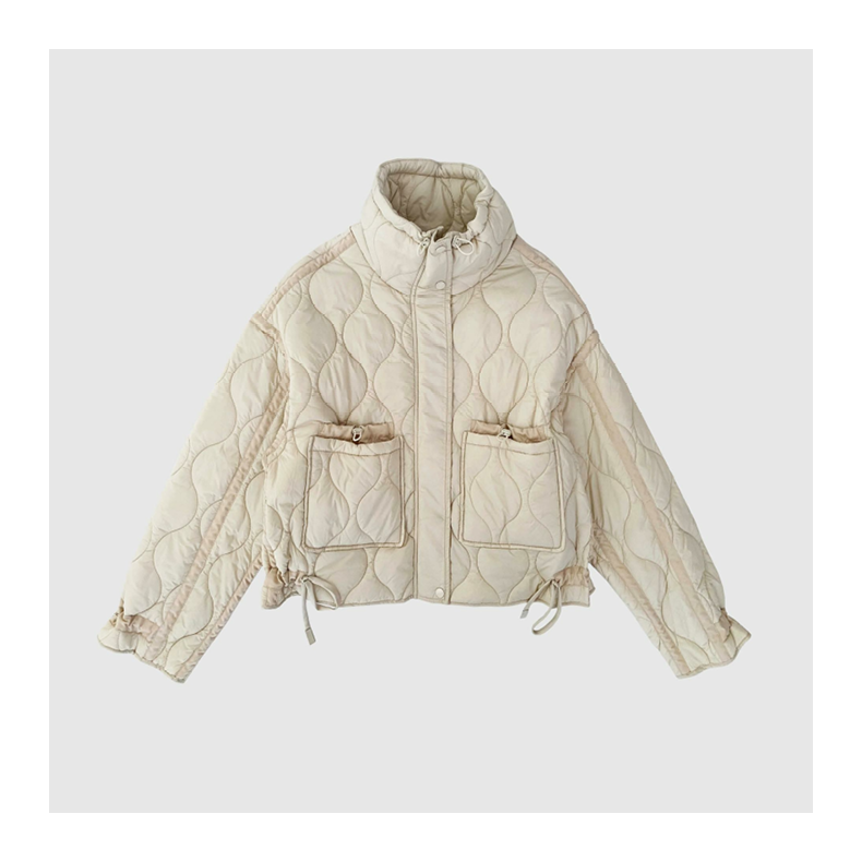 Alba quilted jacket WithBlack, rainy day