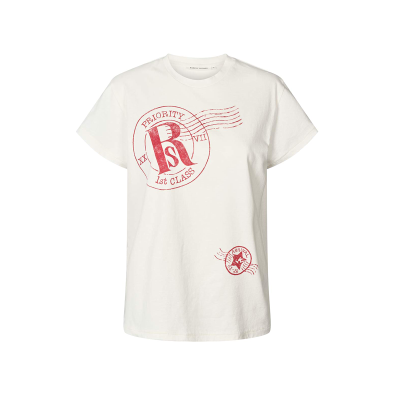 Ambla postal t-shirt Rabens Saloner, chalk