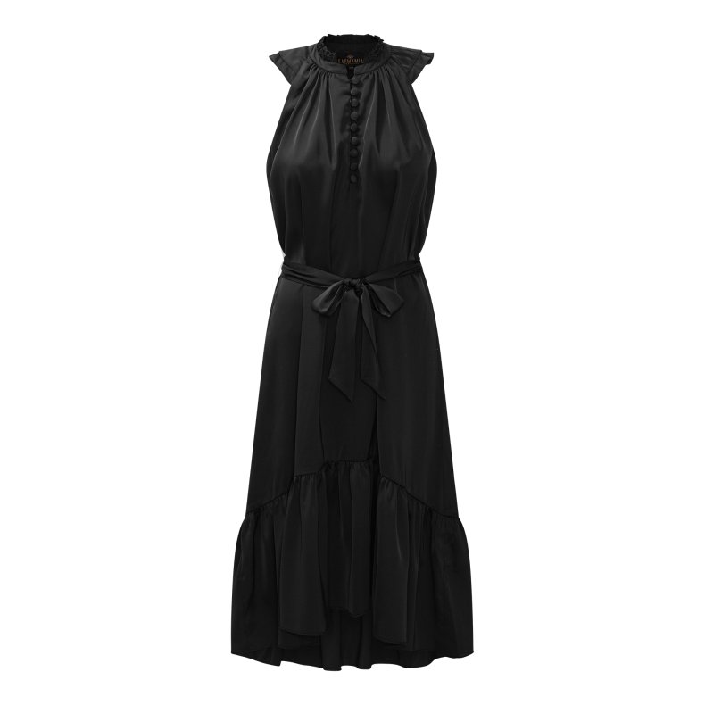 Anna dress Karmamia, hammered black