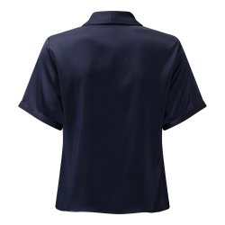Audrey blouse (short) Karmamia, semi rich ink blue