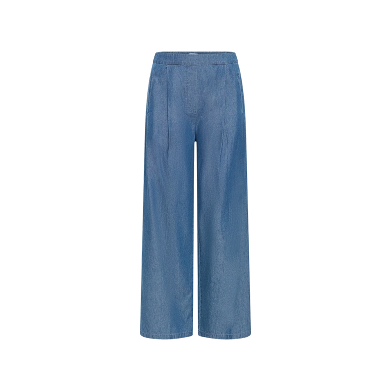 Aurora pants ICHI, washed medium blue