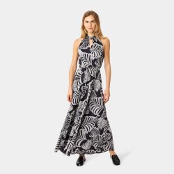 Karmamia Ava maxi dress, navy palm