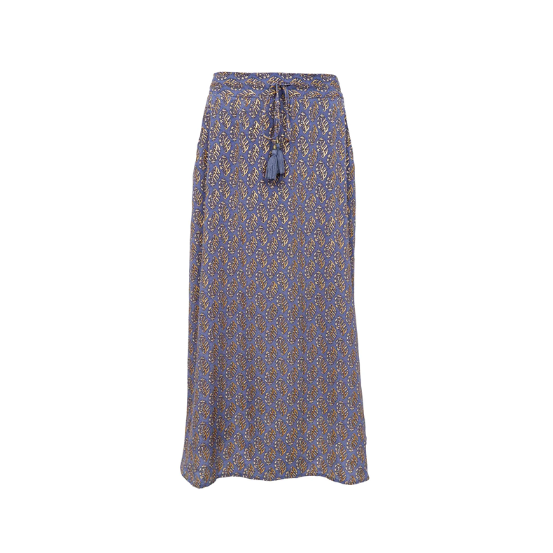 Luna regular skirt Black Colour, blue mist