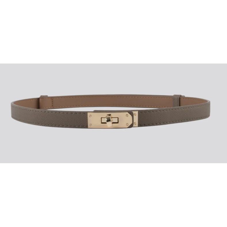 Ringo belt gold Pliss� Copenhagen, light brown/taupe