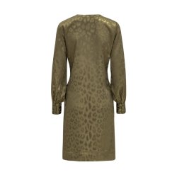 Blair dress Karmamia, Army Leo Jacquard
