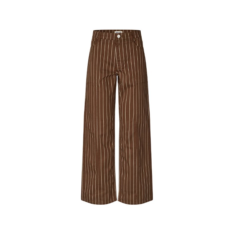 Nolia jeans Baum und Pferdgarten, creme brown pinstripe