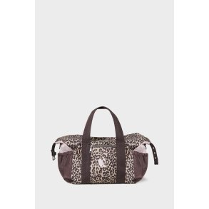 Muriel heart nylon big bag Lala Berlin, brown leo
