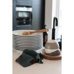 Strikket allround klud By LOHN, dark grey