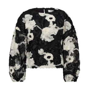 Fleur fluffy blouse Co'Couture, black