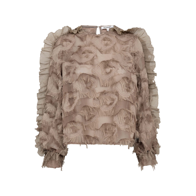 Syra structure blouse Co'Couture, walnut