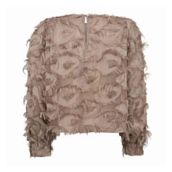 Syra structure blouse Co'Couture, walnut