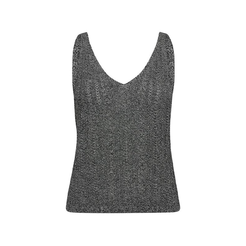 Cressida melange knit top Mos Mosh, black