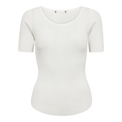 Claire rib tee Co'Couture, off white