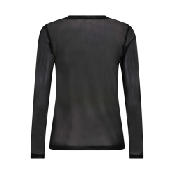 Mesh o-neck blouse Co'Couture, black