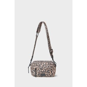 Cassy printed canvas crossbody Lala Berlin, light brown leo